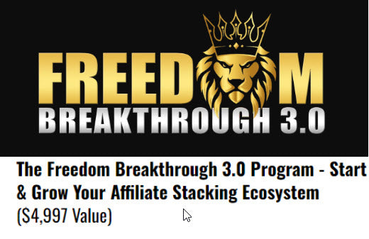 Freedom Breakthrough 3.0 - The Complete Affiliate Marketing Course + Coaching